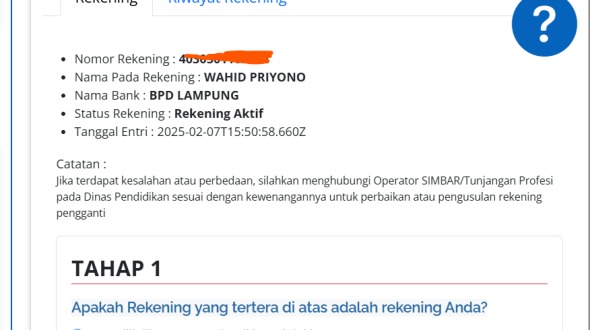Cara Bikin Rekening TPG “Valid” Karena Galau Mentok di Kode “13”