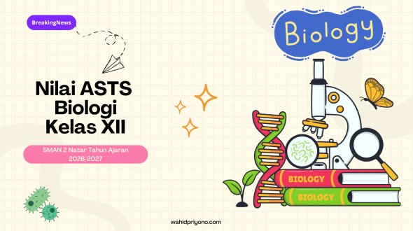 Nilai ASTS Biologi Kelas 12 (XII) SMAN 2 Natar Tahun Ajaran 2026/2027