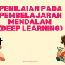 Penilaian Assesment Pada Pembelajaran Mendalam Deep Learning